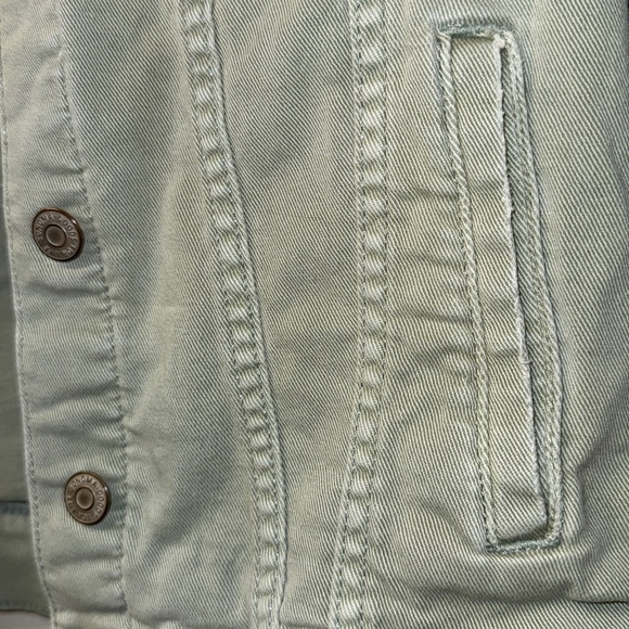 Sonoma The Everyday Jacket Women's XS Stretch Denim Jean Button Up Green Pockets - Picture 5 of 16